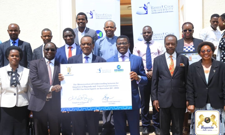 Buganda signs partnership with Ernest Cook University to enhance healthcare in the Kingdom